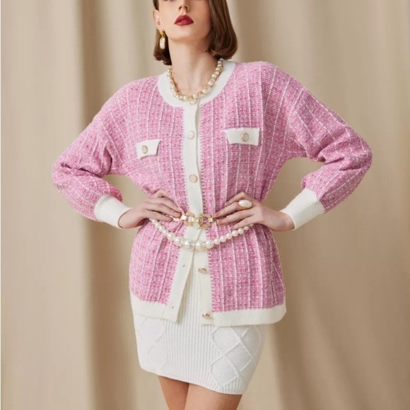 Cider Pretty in Pink Cardigan NWT Sz XL - Picture 1 of 4